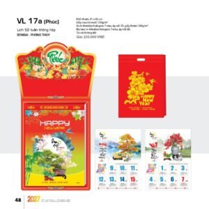 Lịch 52 Tuần 2027 VL Mẫu VLLB01 (31 x 42cm) Quà Tặng Tri Ân Ngành Giáo Dục & Nhà Trường in logo doanh nghiệp quà tặng Tết tại Quà Tặng Giáo Dục VN