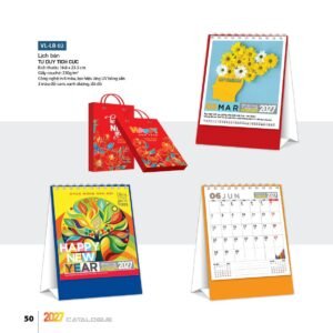 Lịch Bloc 2027 VL Mẫu VLLB02 (29 x 41 cm) Quà Tặng Tri Ân Ngành Giáo Dục & Nhà Trường in logo doanh nghiệp quà tặng Tết tại Quà Tặng Giáo Dục VN