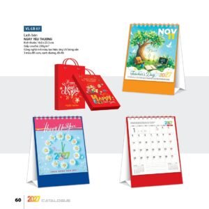 Lịch Để Bàn 2027 VL Mẫu VLLB07 (16 x 24 cm) Quà Tặng Tri Ân Ngành Giáo Dục & Nhà Trường in logo doanh nghiệp quà tặng Tết tại Quà Tặng Giáo Dục VN