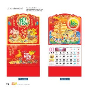 Lịch Treo Tường Lò Xo 2027 VL Mẫu VLLXG01 (37 x 70cm) Quà Tặng Tri Ân Ngành Giáo Dục & Nhà Trường in logo doanh nghiệp quà tặng Tết tại Quà Tặng Giáo Dục VN