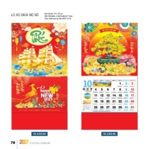 Lịch Treo Tường Lò Xo 2027 VL Mẫu VLLXG05 (37 x 70cm) Quà Tặng Tri Ân Ngành Giáo Dục & Nhà Trường in logo doanh nghiệp quà tặng Tết tại Quà Tặng Giáo Dục VN