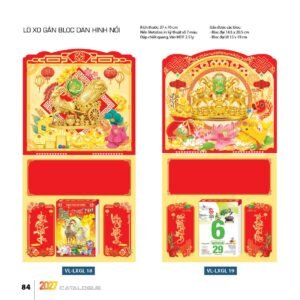 Lịch Treo Tường Lò Xo 2027 VL Mẫu VLLXG18 (37 x 70cm) Quà Tặng Tri Ân Ngành Giáo Dục & Nhà Trường in logo doanh nghiệp quà tặng Tết tại Quà Tặng Giáo Dục VN