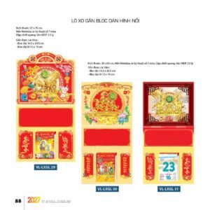 Lịch Treo Tường Lò Xo 2027 VL Mẫu VLLXG29 (37 x 70cm) Quà Tặng Tri Ân Ngành Giáo Dục & Nhà Trường in logo doanh nghiệp quà tặng Tết tại Quà Tặng Giáo Dục VN